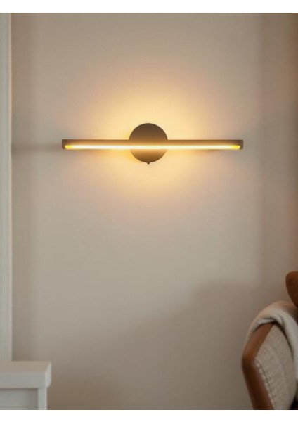 Modern Kablosuz Tak Çalıştır Ledli Pilli Metal Aplik Banyo Tablo Ayna Duvar Aydınlatma Gün Işığı