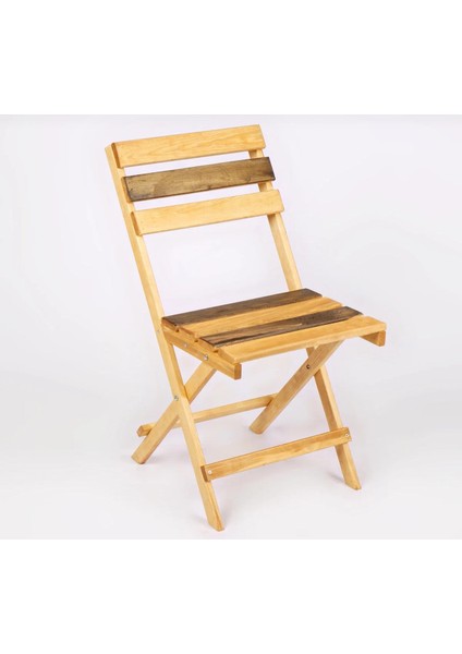 Ahşap Bahçe Sandalyesi,balkon Mutfak Sandalyesi Katlanır Sandalye 2' Li Takım Ceviz-Kiraz fiyatları