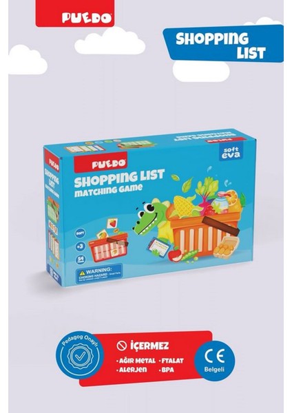 Mücit Panda Puedo Shopping List Eşleştirme ve Hafıza Oyunu