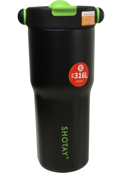 ST-8902 680ML Pipetli Çelik Matara