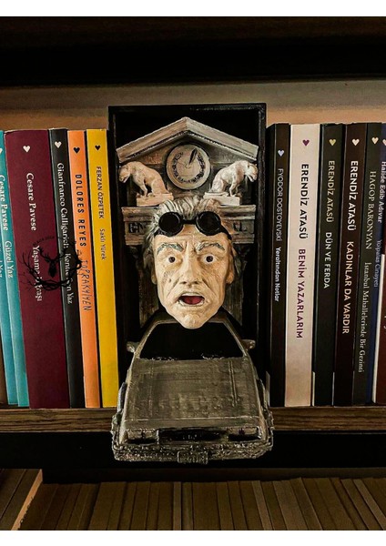 Hayatvesanat Back To The Future / Doc Brown / Kitaplık Figürü / Kitap Tutucu