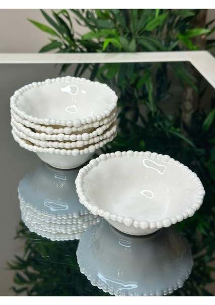 6 Kişilik Boncuklu 13 cm Kase