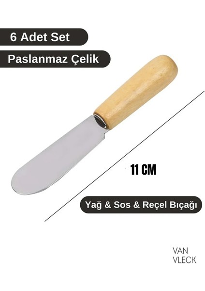 Bambu Saplı 6’lı Kahvaltı Bıçağı – Tereyağ, Çikolata, Sos,peynir ve Kahvaltılık Bıçak Seti indirimleri