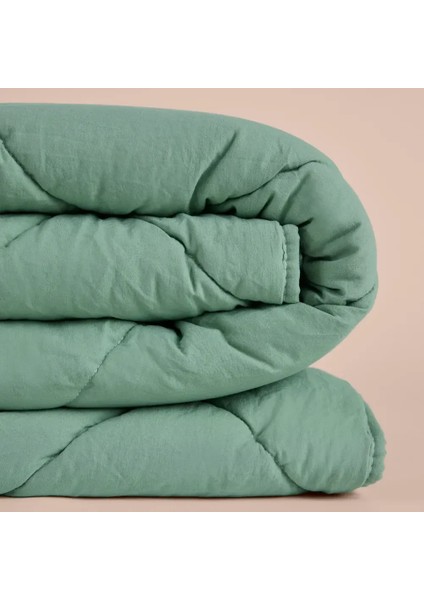 Microfiber Kumaş Tek Kişilik Yeşil Yastık Yorgan Seti - Colors In Comfort modelleri