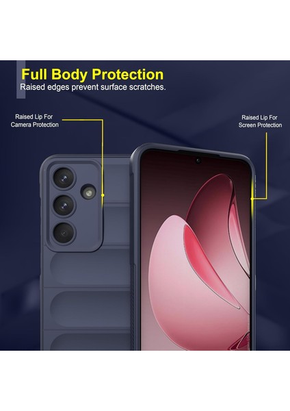 Samsung Galaxy S25 Fe Uyumlu Kılıf Esnek Tpu Oyuklu Arka Yüzey Tasarımlı Silikon Kapak