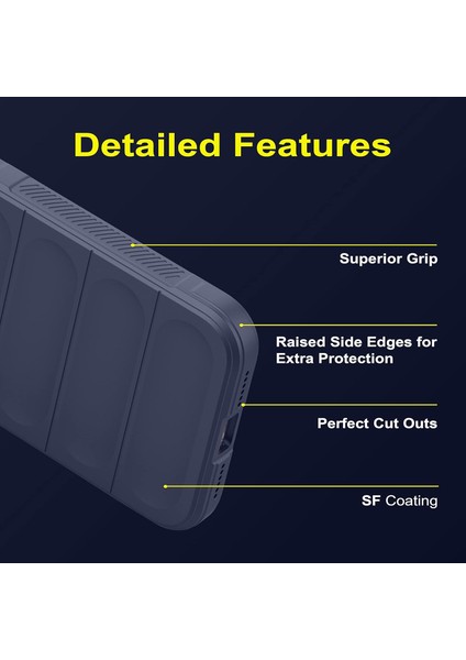 Samsung Galaxy S25 Fe Uyumlu Kılıf Esnek Tpu Oyuklu Arka Yüzey Tasarımlı Silikon Kapak