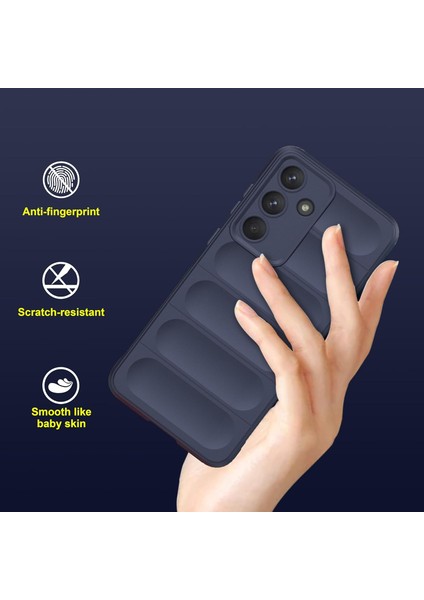 Samsung Galaxy S25 Fe Uyumlu Kılıf Esnek Tpu Oyuklu Arka Yüzey Tasarımlı Silikon Kapak