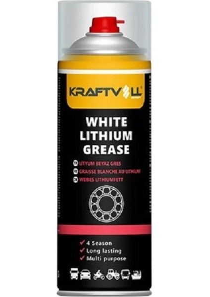 Sıvı Lityum Beyaz Gres Yağı Sprey - 400 ml