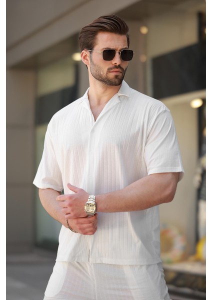 Beyaz Basic Erkek Gömlek Takım E7315 fiyatları