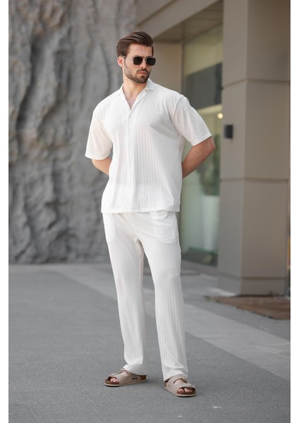 Beyaz Basic Erkek Gömlek Takım E7315 modelleri