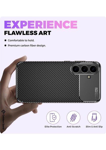 Samsung Galaxy S25 Fe Uyumlu Kılıf Karbon Tasarım Kamera Korumalı Silikon Telefon Kılıfı Kapak fırsatları