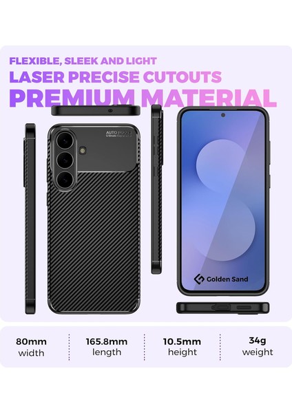Samsung Galaxy S25 Fe Uyumlu Kılıf Karbon Tasarım Kamera Korumalı Silikon Telefon Kılıfı Kapak indirimleri