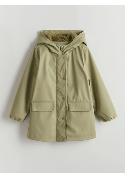 Lcw Kids Yeşil Kapüşonlu Kız Çocuk Mont
