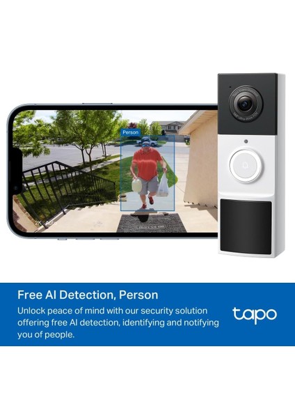 Tapo D210, 2k 3mp, Pille Çalışır, Iki Yönlü Konuşma, IP64, Bulut/yerel Depolama, Alexa ve Go indirimleri