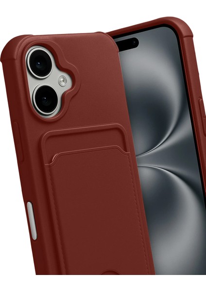 Apple iPhone 17 Uyumlu Arka Kamera Korumalı Kart Koyulabilen Silikon Kartlıklı Kılıf Kapak modelleri