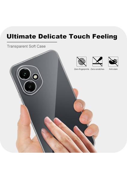 Honor 400 ile Uyumlu Kılıf Şeffaf Esnek Silikon Telefon Kılıfı Kapak