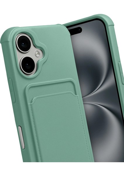 Apple iPhone 17 Uyumlu Arka Kamera Korumalı Kart Koyulabilen Silikon Kartlıklı Kılıf Kapak modelleri