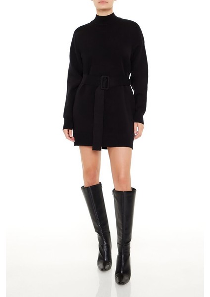 Kemerli Mini Triko Elbise fiyatları