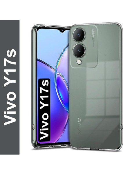 Vivo Y17S 4g ile Uyumlu Kılıf Şeffaf Kamera Korumalı Esnek Silikon Telefon Kılıfı Kapak