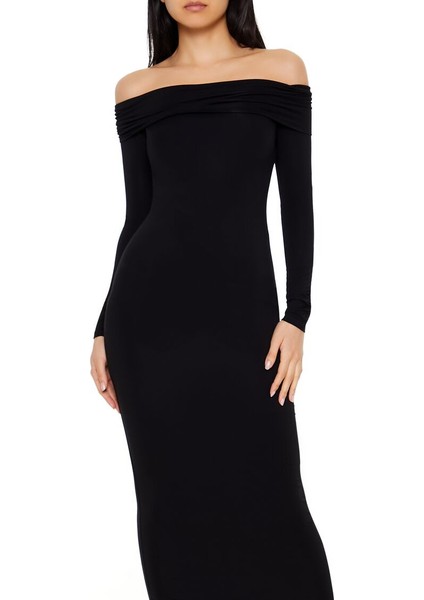 Madonna Yaka Midi Elbise