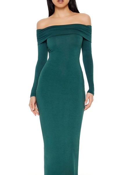 Madonna Yaka Midi Elbise