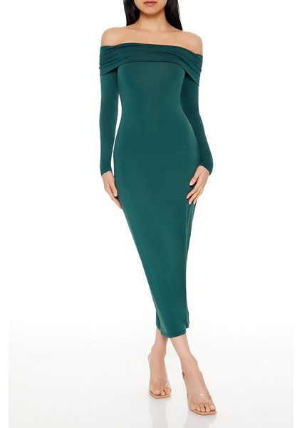 Madonna Yaka Midi Elbise modelleri