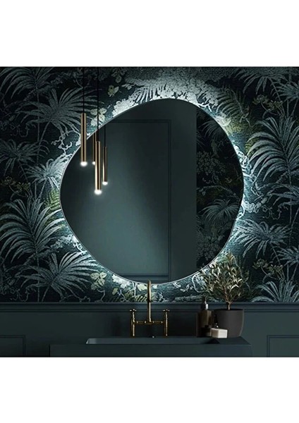Flora Fuen Banyo Aynası LED Işıklı / Makyaj Aynası Lavabo Aynası / Ledli Ayna