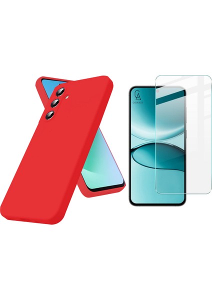 Samsung Galaxy S25 Fe ile Uyumlu Kılıf Esnek Premium Telefon Kılıfı ve Temperli Cam Ekran Koruyucu