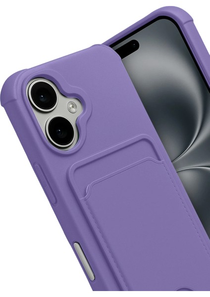 Apple iPhone 17 Uyumlu Arka Kamera Korumalı Kart Koyulabilen Silikon Kartlıklı Kılıf Kapak modelleri