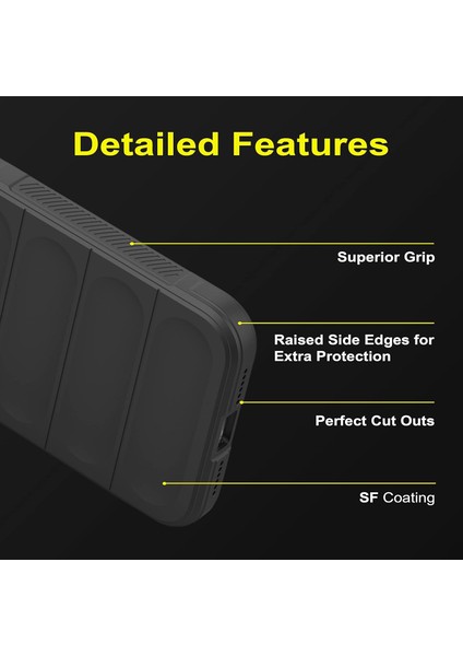 Samsung Galaxy S25 Fe Uyumlu Kılıf Esnek Tpu Oyuklu Arka Yüzey Tasarımlı Silikon Kapak