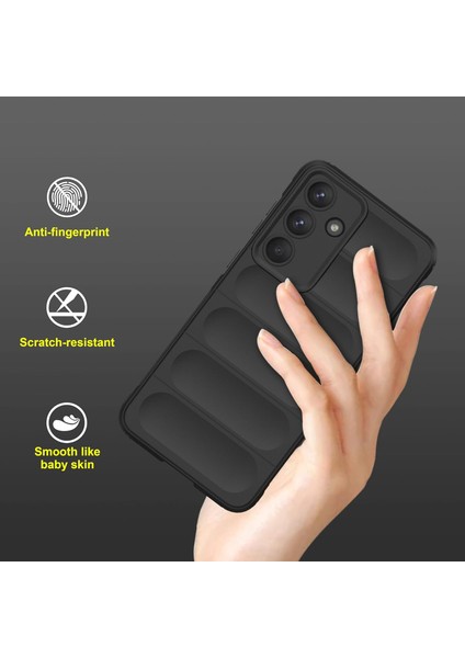 Samsung Galaxy S25 Fe Uyumlu Kılıf Esnek Tpu Oyuklu Arka Yüzey Tasarımlı Silikon Kapak