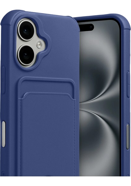 Apple iPhone 17 Uyumlu Arka Kamera Korumalı Kart Koyulabilen Silikon Kartlıklı Kılıf Kapak fiyatları