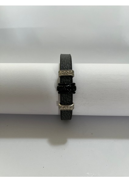 Erkek Bileklik Mıknatıslı Suni Deri Boncuk Taşlı Charm Hasır Örgü Bileklik fiyatları