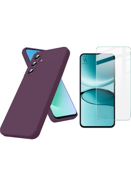 Samsung Galaxy S25 Fe ile Uyumlu Kılıf Esnek Premium Telefon Kılıfı ve Temperli Cam Ekran Koruyucu