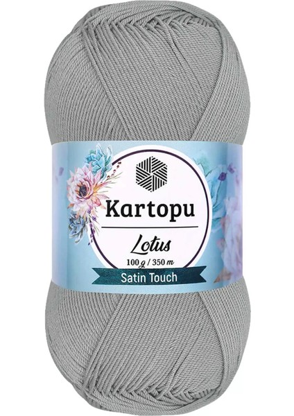1 Adet Lotus Bikini Büstiyer Bluz Örgü İpi K941 Açık Gri
