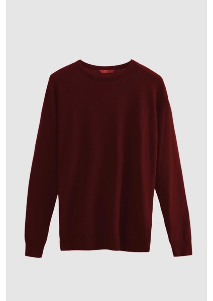 Ds Damat Regular Fit Bordo Tüylenme Yapmayan Bisiklet Yaka Pamuklu Triko Kazak 5HF06ORT12004 indirimleri