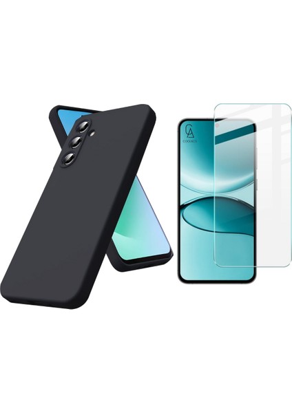 Samsung Galaxy S25 Fe ile Uyumlu Kılıf Esnek Premium Telefon Kılıfı ve Temperli Cam Ekran Koruyucu