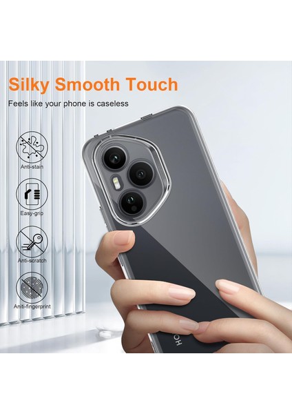 Honor 400 Pro ile Uyumlu Kılıf Şeffaf Esnek Silikon Telefon Kılıfı Kapak