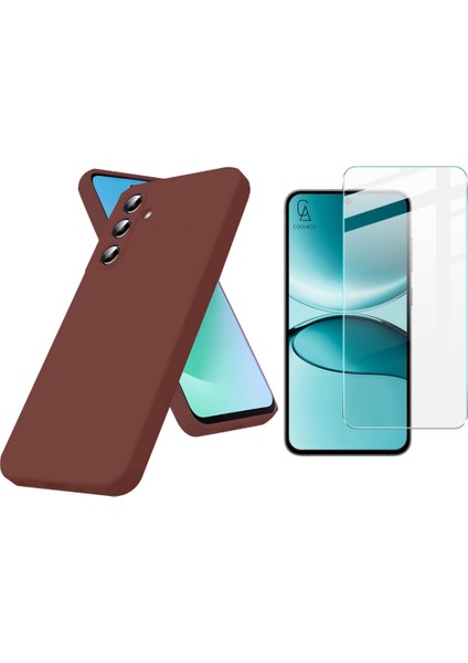 Samsung Galaxy S25 Fe ile Uyumlu Kılıf Esnek Premium Telefon Kılıfı ve Temperli Cam Ekran Koruyucu