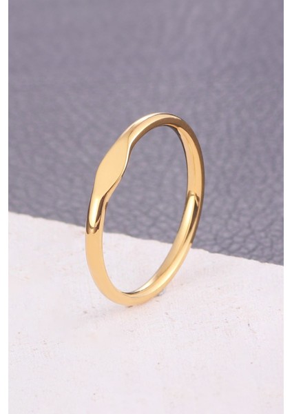 Çelik Gold Mini Kadın Yüzük EV30SR