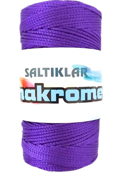1 Adet Polyester Makrome İpi 4250 Mor 100 gr