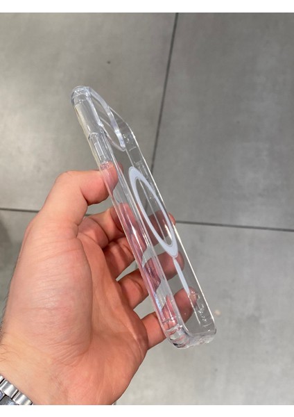 Apple iPhone 11 Uyumlu Magsafe Kablosuz Şarj Destekli Şeffaf Sert Silikon Kılıf fiyatları