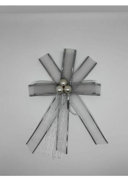 Gelin Bohçası Için Özel Incili 2 Adet Gümüş Bohça Çiçeği fiyatları