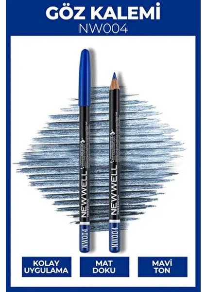 Suya Dayanıklı Mor-Lacivert Eyeliner ve Lipliner 0,5 g Profesyonel Makyaj modelleri