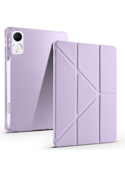 Honor Pad Gt 11.5 Inç 2025 Uyumlu Kılıf Kalem Bölmeli Tri Folding Standlı Arkası Silikon Kapak