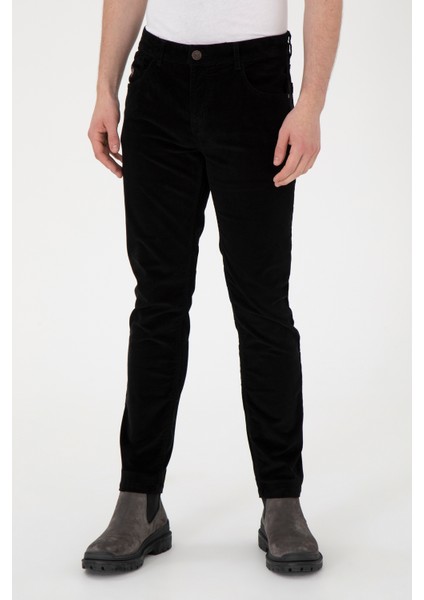 Erkek Siyah Kanvas Pantolon 1949214 fırsatları