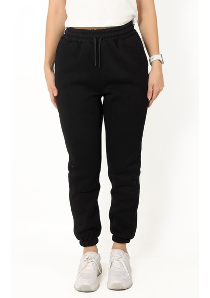 2566 Bel Paça Lastikli 3 Ip Jogger Bayan Eşofman Altı