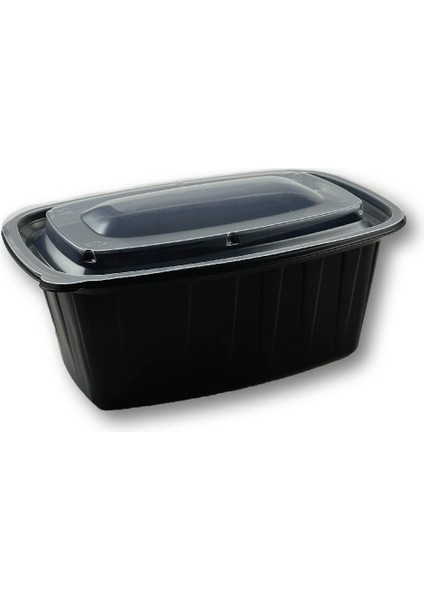 Plastik Kapaklı Sıcak Yemek Kabı 1000CC