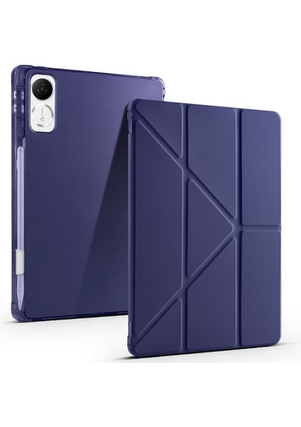 Honor Pad Gt 11.5 Inç 2025 Uyumlu Kılıf Kalem Bölmeli Tri Folding Standlı Arkası Silikon Kapak