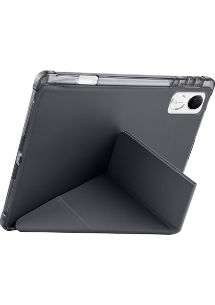 Honor Pad V9 11.5 Inç 2024 Uyumlu Kılıf Kalem Bölmeli Tri Folding Standlı Arkası Silikon Kapak indirimleri